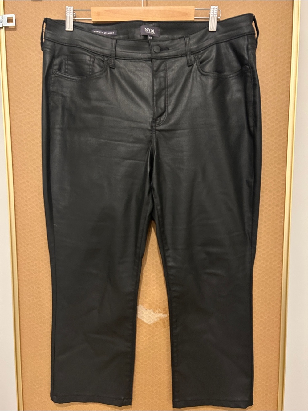 NYDJ Black Coated Ankle Jeans